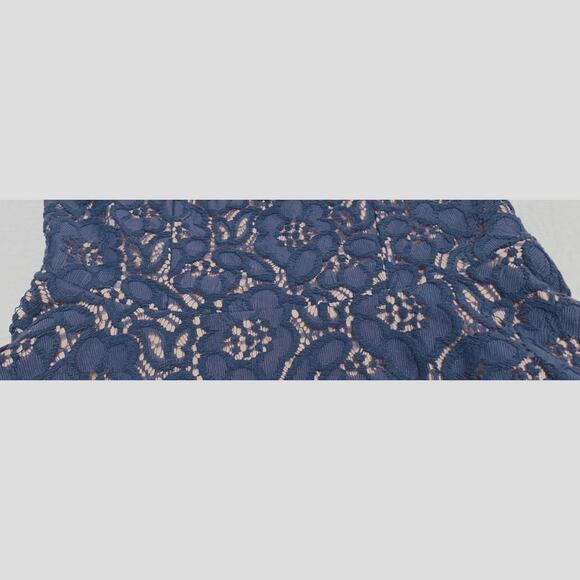 JODI KRISTOPHER SLEEVELESS MIDI LACE OVERLAY DRESS, JUNIORS, 5, ROYAL BLUE & TAN - Picture 8 of 10